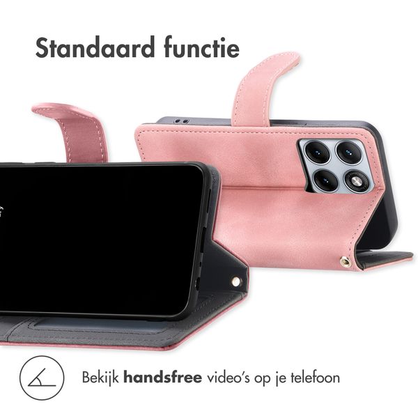 imoshion Bookcase met koord Motorola Edge 70 Fusion - Roze