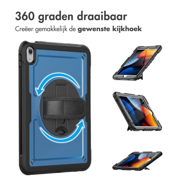 Accezz Rugged Backcover met schouderstrap Apple iPad 11 (2025) 11 inch A16 / iPad 10 (2022) 10.9 inch - Blauw
