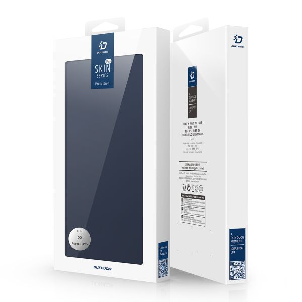 Dux Ducis Slim Softcase Bookcase Oppo Reno 13 Pro - Donkerblauw