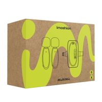 imoshion MultiMic Duo Pack microfoon met oplaadcase - Dasspeld microfoon - Draadloos - 3,5 mm AUX / USB-C / Lightning