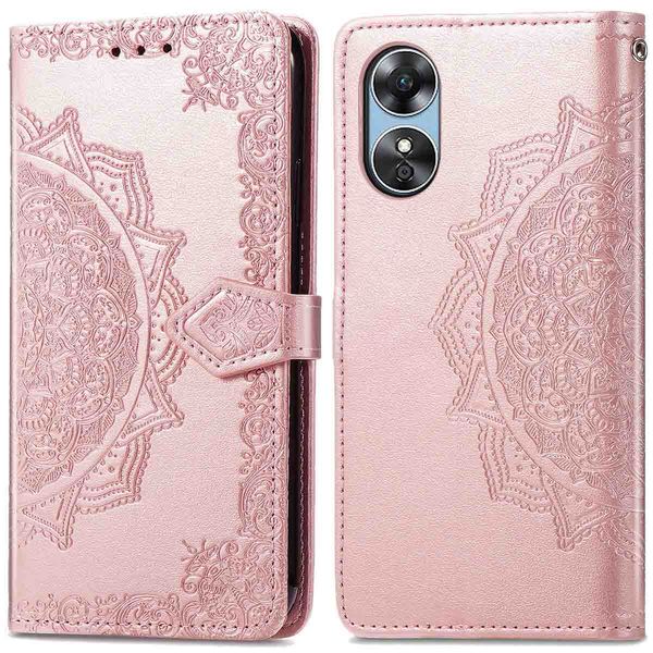 imoshion Mandala Bookcase Oppo A17 - Rosé Goud