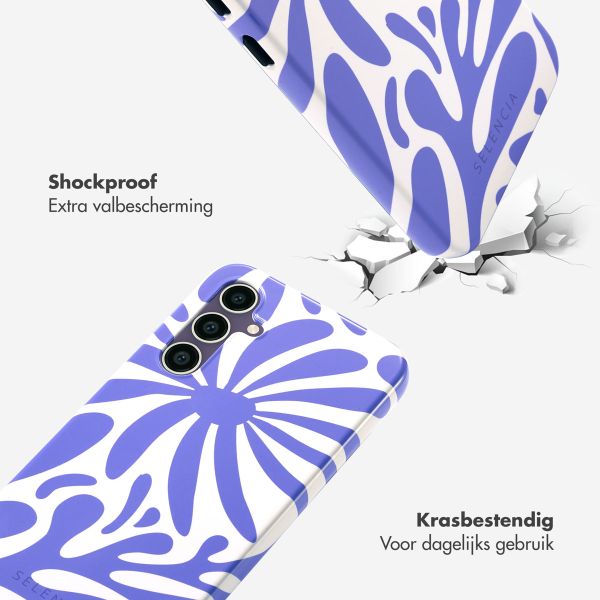 Selencia Vivid Tough Backcover Samsung Galaxy S23 FE - Modern Bloom Sapphire Blue