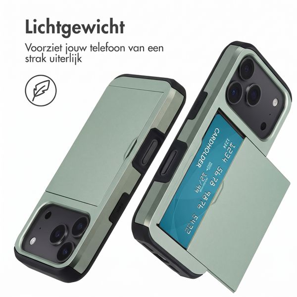 imoshion Backcover met pasjeshouder Apple iPhone 18 Pro / 17 Pro - Groen