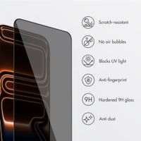 Accezz Privacy Tempered Glass Screen Protector + Applicator Apple iPhone 17 Pro Max