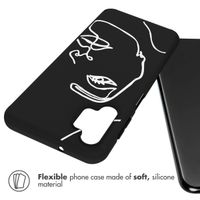 imoshion Design hoesje Samsung Galaxy A13 (5G) / A04s - Line Art Woman Black