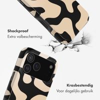 Selencia Vivid Backcover Apple iPhone 18 Pro - Art Wave Black