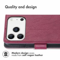 imoshion Luxury Bookcase Apple iPhone 17 Pro Max - Bordeaux