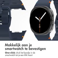 imoshion Wave Siliconenband Samsung Galaxy Watch 8 (40/44mm) / Classic (46mm) - Donkerblauw