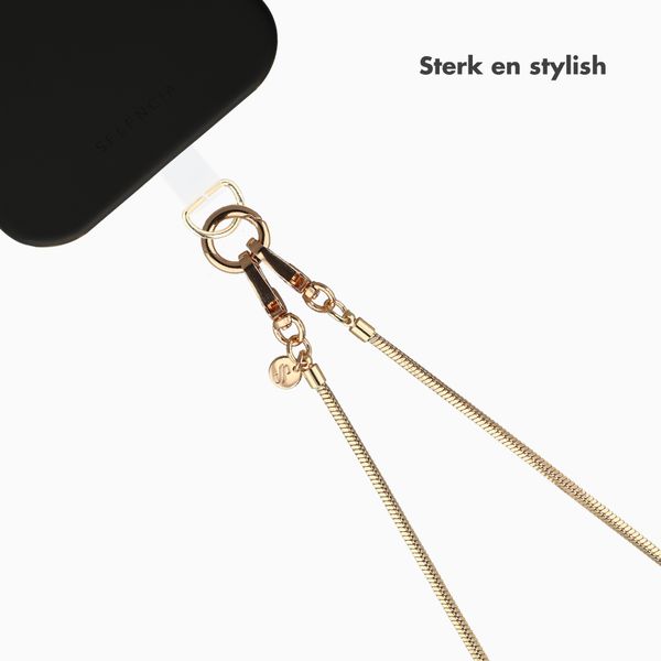 Selencia Sleek Chain (extra lang koord 145 cm) - Gold