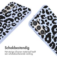 imoshion Siliconen design hoesje met koord Samsung Galaxy S23 - Animal Lila