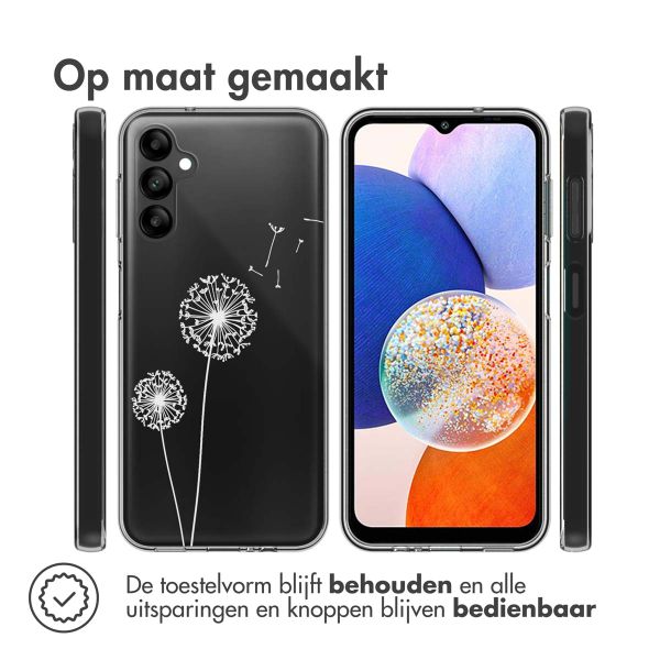 imoshion Design hoesje Samsung Galaxy A14 (5G/4G) - Paardenbloem - Wit