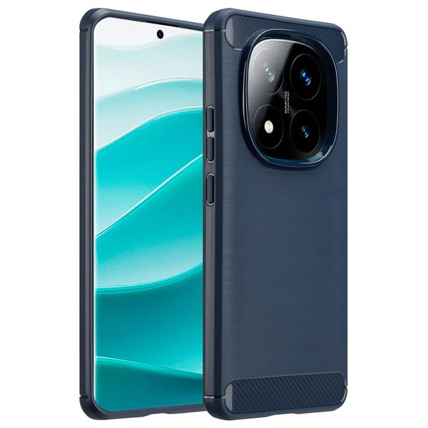 imoshion Brushed Backcover Xiaomi Redmi Note 14 Pro (5G) - Donkerblauw