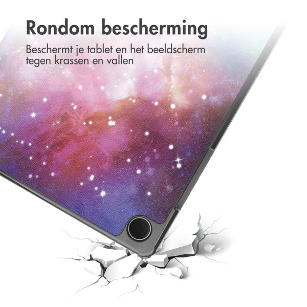 imoshion Design Trifold Bookcase Samsung Galaxy Tab A11 Plus / A9 Plus - Space