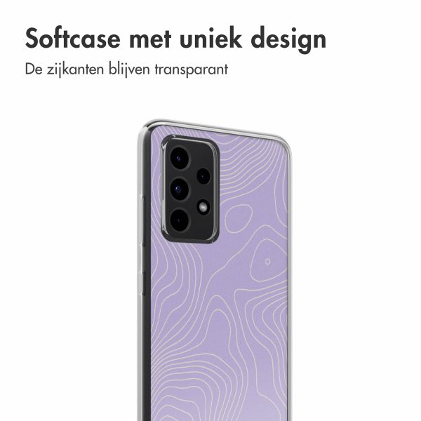 imoshion Design hoesje Samsung Galaxy A52(s) (5G/4G) - Topo Lilac