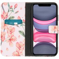 imoshion Design Softcase Bookcase iPhone 11 - Bloem - Roze