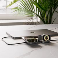 Zens Pro 3 USB-C Kabel met draadloze oplader voor telefoon / earbuds / Apple Watch - MagSafe en Qi2 - Zwart