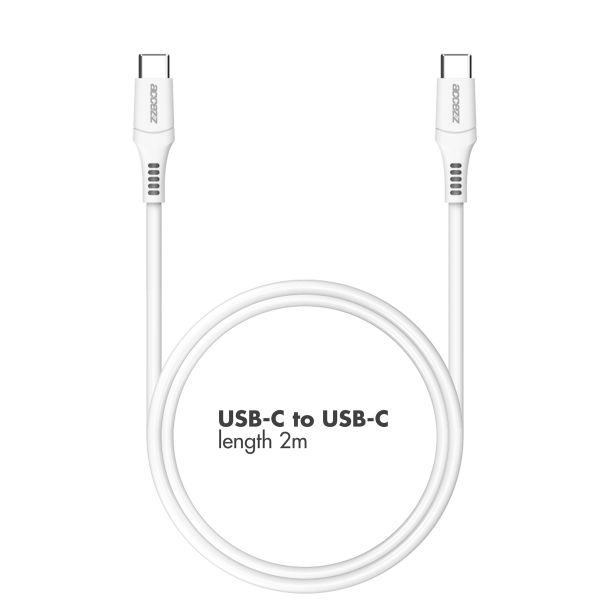 Accezz USB-C to USB-C Cable - 2 Metres - White