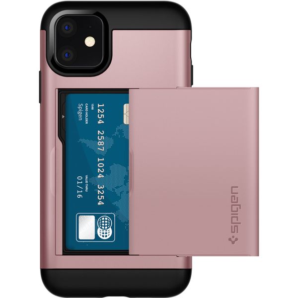 Spigen Slim Armor CS Backcover iPhone 11 - Rosé Goud