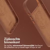 Accezz MagSafe Leather Backcover Apple iPhone 17 Pro Max - Sienna Brown