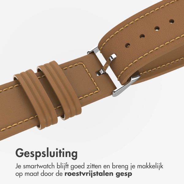 imoshion Modern leren bandje - Universeel 20 mm aansluiting - Bruin