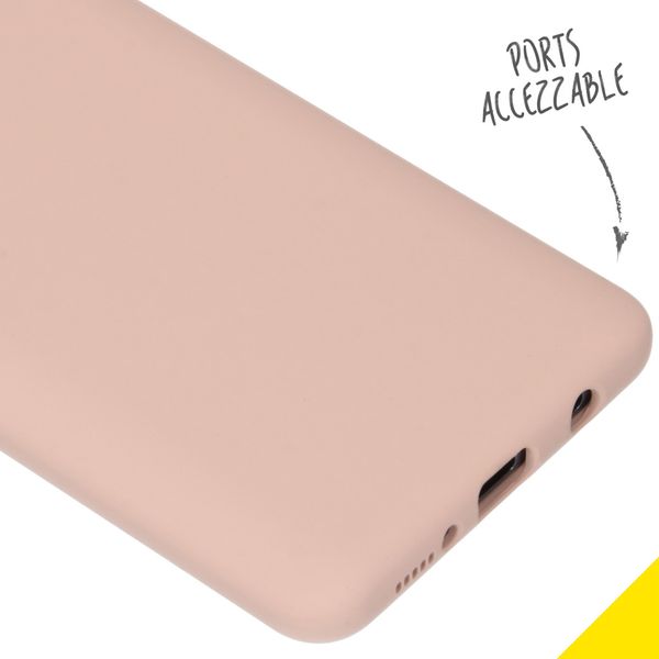 Accezz Liquid Silicone Backcover Samsung Galaxy A51 - Roze