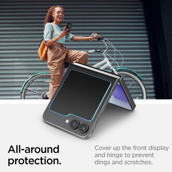 Spigen GLAStR EZ Fit Screenprotector 2 Pack + Applicator Samsung Galaxy Z Flip 6 / Flip 7 FE