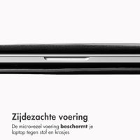 Accezz Leather Laptop hoes Apple MacBook 14 inch - Laptopsleeve - Zwart