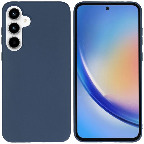 imoshion Color Backcover Samsung Galaxy A35 - Donkerblauw