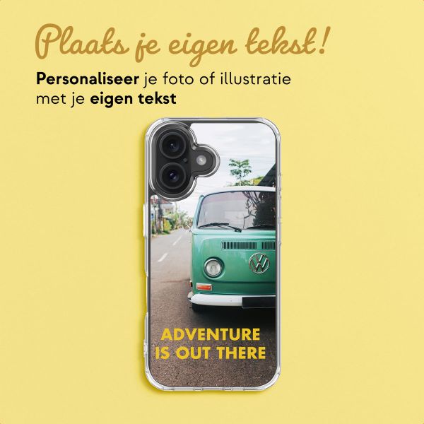 Ontwerp je eigen MagSafe Clear Case Apple iPhone 16 - Transparant