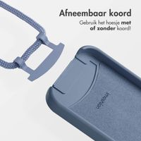 imoshion Color Backcover met afneembaar koord MagSafe Apple iPhone 14 - Ash Blue