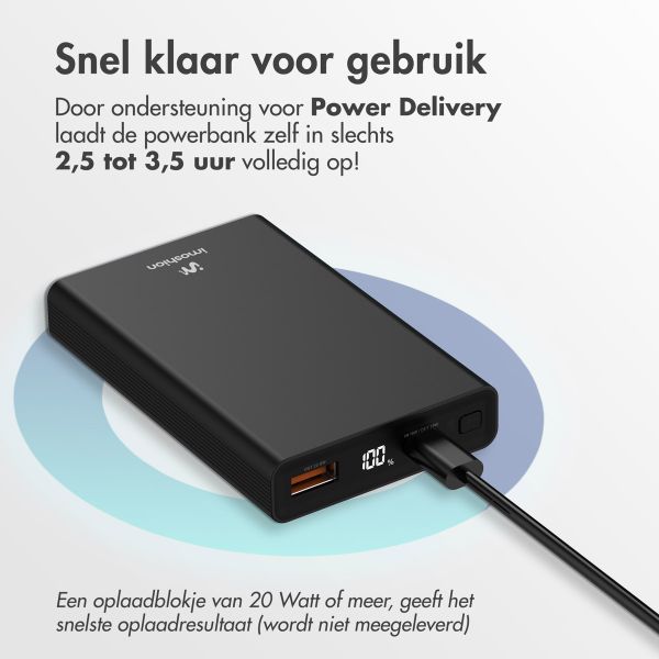 imoshion Ultra Series Aluminium Powerbank 10.000 mAh - Quick Charge en Power Delivery - Black