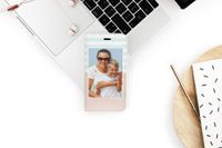 Ontwerp je eigen Compact gel bookcase hoes Huawei P20 Lite - Wit