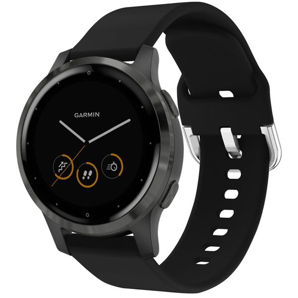 imoshion Siliconen bandje Garmin Vivoactive 4L - Zwart