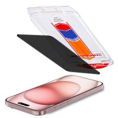 Accezz Gehard Glas Privacy Screenprotector + Applicator Apple iPhone 16 / 15