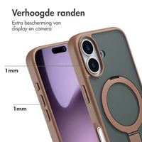 Accezz Ring Stand Backcover met MagSafe Apple iPhone 17 - Bruin