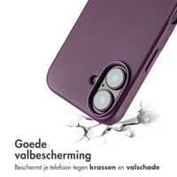 Accezz MagSafe Leather Backcover Apple iPhone 16 - Heath Purple