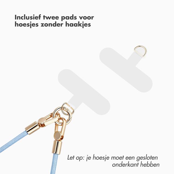 Selencia Universeel Polskoord met 2 haken - Powder Blue