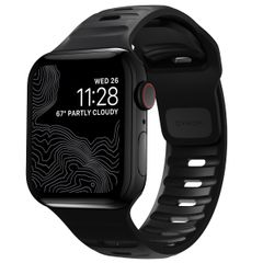 Nomad Sport band FKM Apple Watch Series 1 t/m 10 / SE / Ultra (2) (44/45/46/49 mm) - Zwart