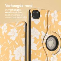 imoshion 360° Draaibare Design Bookcase Apple iPad Pro 11 (2024) M4 - Yellow Flowers