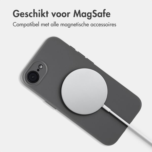Accezz Grip Backcover met MagSafe Apple iPhone 17e / 16e - Grijs