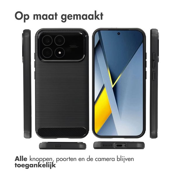 imoshion Brushed Backcover Xiaomi Poco F8 Pro - Zwart