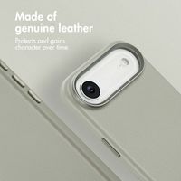 Accezz Leather Back Cover with MagSafe Apple iPhone Air - Light Grey