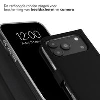 Selencia Echt Leren Bookcase Apple iPhone 18 Pro Max / 17 Pro Max - Zwart