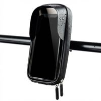 imoshion Telefoonhouder Fiets met Zonneklep - Spatwaterdicht - Universeel - Zwart