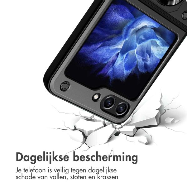 imoshion Rugged Backcover met ring Samsung Galaxy Z Flip 6 - Zwart