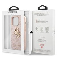 Guess 4G Metal Logo Backcover Apple iPhone 13 Pro Max - Roze