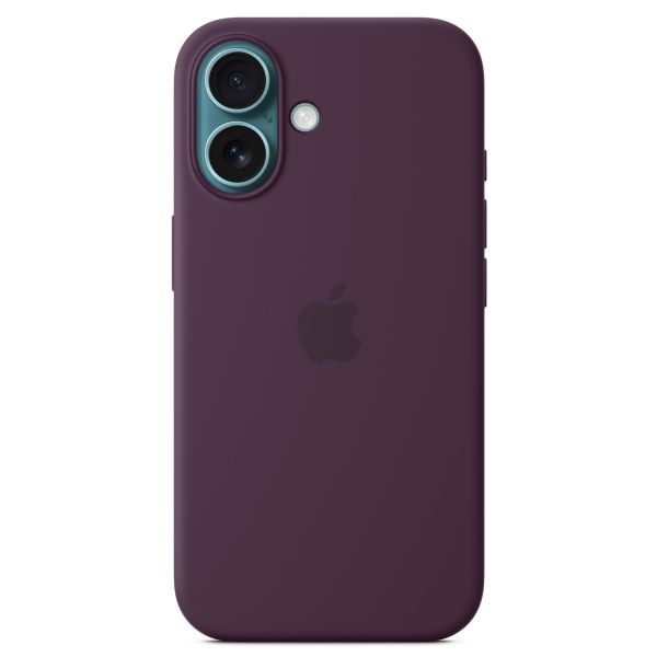 Apple Silicone Backcover MagSafe Apple iPhone 16 - Plum