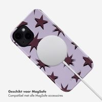 Selencia Vivid Backcover met MagSafe Apple iPhone 14 - Stars Plum Lilac