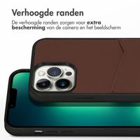 Accezz Premium Leather Card Slot Backcover Apple iPhone 13 Pro Max - Bruin