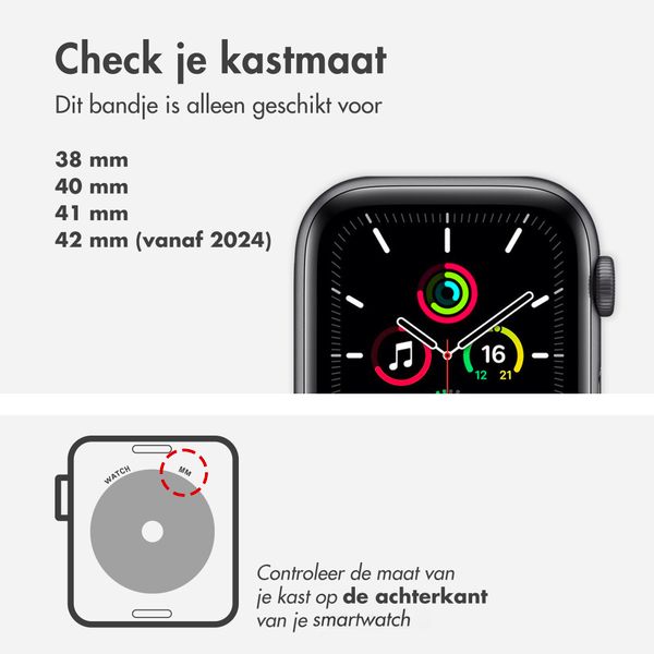 Apple Sport Loop band voor de Apple Watch | 38/40/41/42 mm - Midnight Black